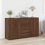 Dressoir Met Lade 120 X 36 X 69 Cm Bewerkt Hout