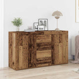 Dressoir Met Lade 120 X 36 X 69 Cm Bewerkt Hout