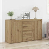 Dressoir Met Lade 120 X 36 X 69 Cm Bewerkt Hout