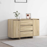 Dressoir Met Lade 120 X 41 X 75 Cm Bewerkt Hout