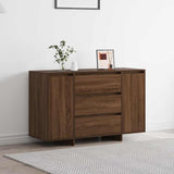 Dressoir Met Lade 120 X 41 X 75 Cm Bewerkt Hout