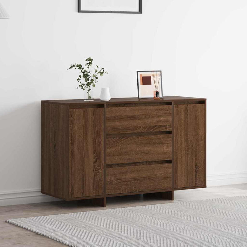 Dressoir Met Lade 120 X 41 X 75 Cm Bewerkt Hout