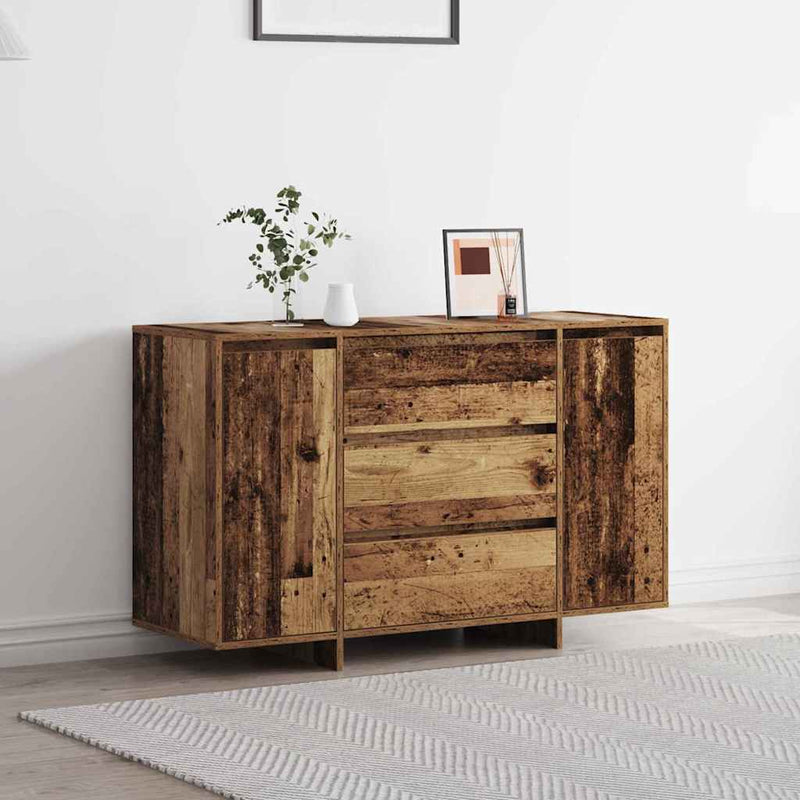Dressoir Met Lade 120 X 41 X 75 Cm Bewerkt Hout