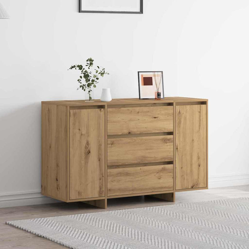 Dressoir Met Lade 120 X 41 X 75 Cm Bewerkt Hout