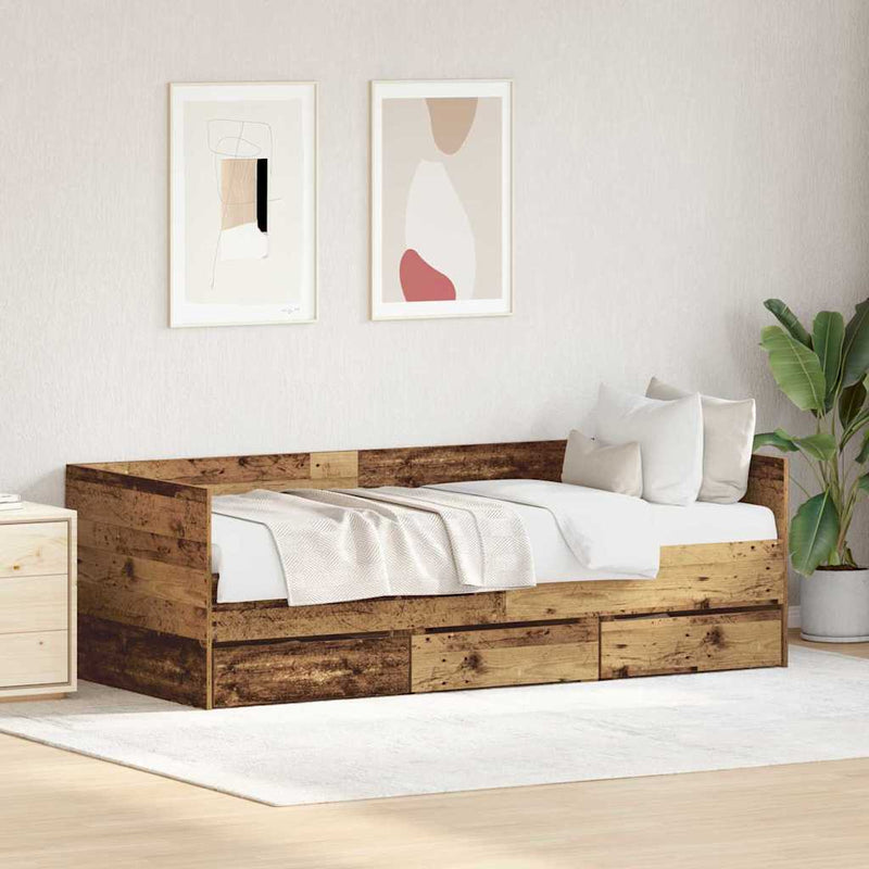 Slaapbank Met Lades Zonder Matras Kleurig