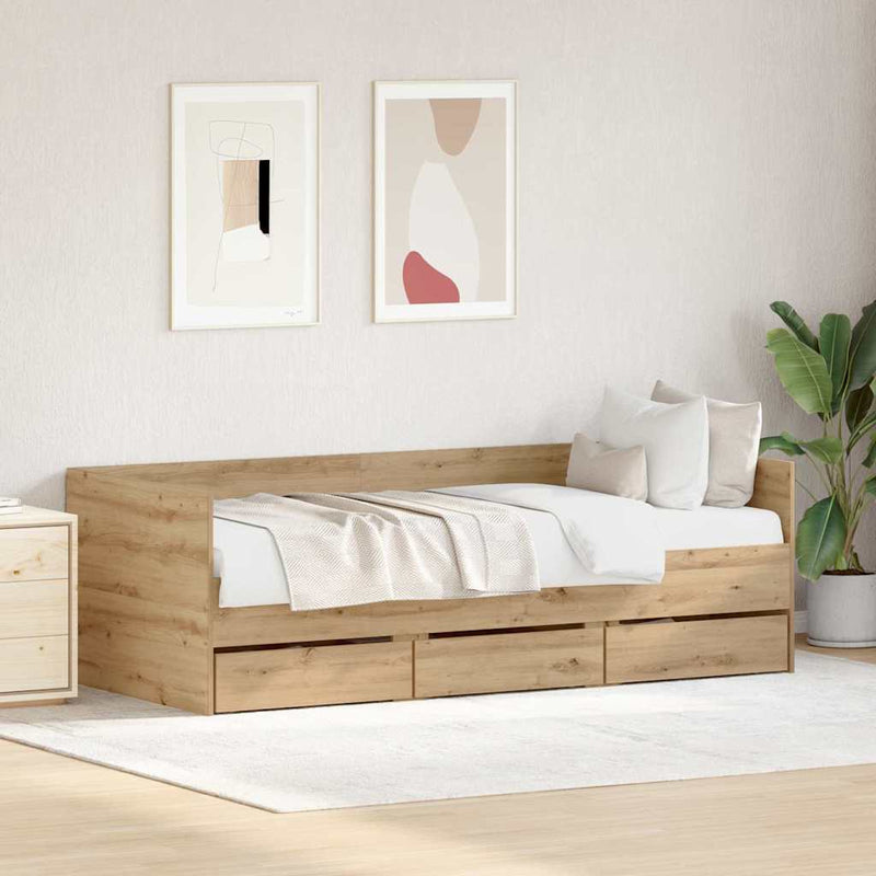 Slaapbank Met Lades Zonder Matras Kleurig