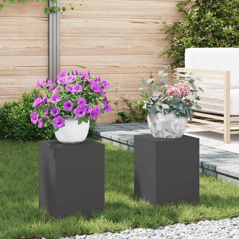 Plantenkasten 2 Pcs 24 X 24 X 35 Cm Staal