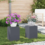 Plantenkasten 2 Pcs 24 X 24 X 35 Cm Staal