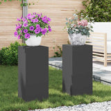 Plantenkasten 2 Pcs 24 X 24 X 35 Cm Staal