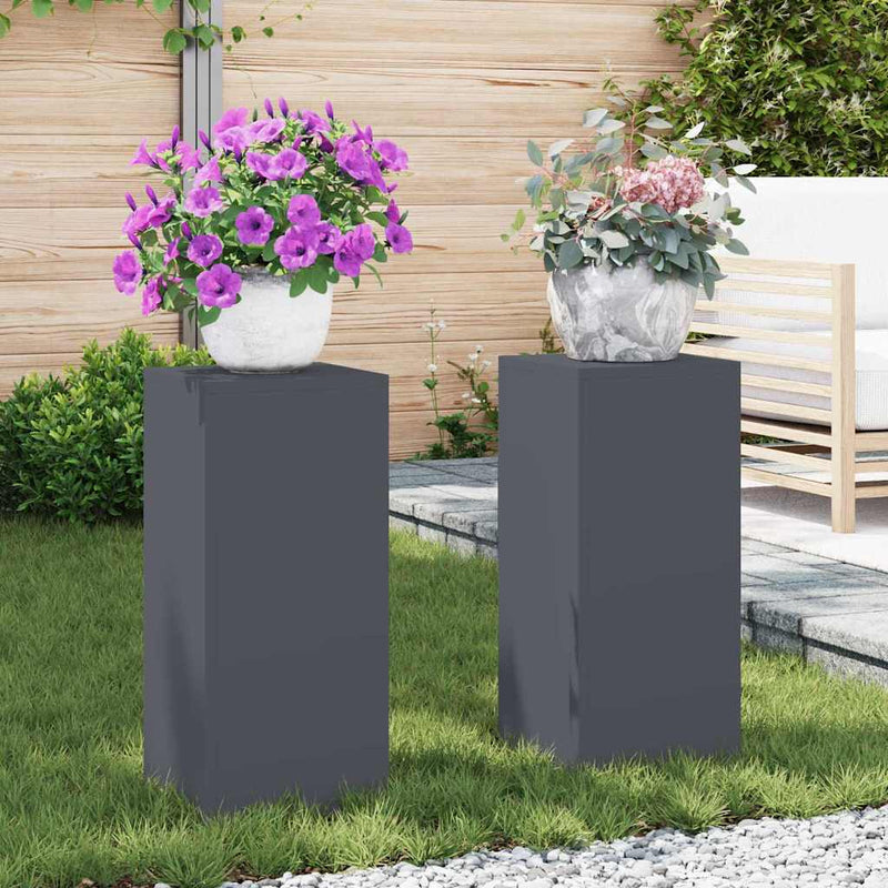 Plantenkasten 2 Pcs 24 X 24 X 35 Cm Staal