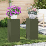 Plantenkasten 2 Pcs 24 X 24 X 35 Cm Staal