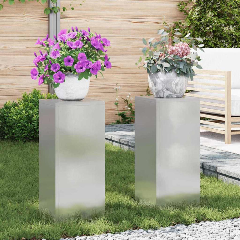Plantenkasten 2 Pcs 24 X 24 X 35 Cm Staal