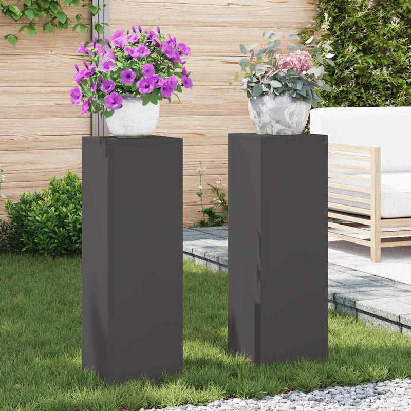 Plantenkasten 2 Pcs 24 X 24 X 35 Cm Staal