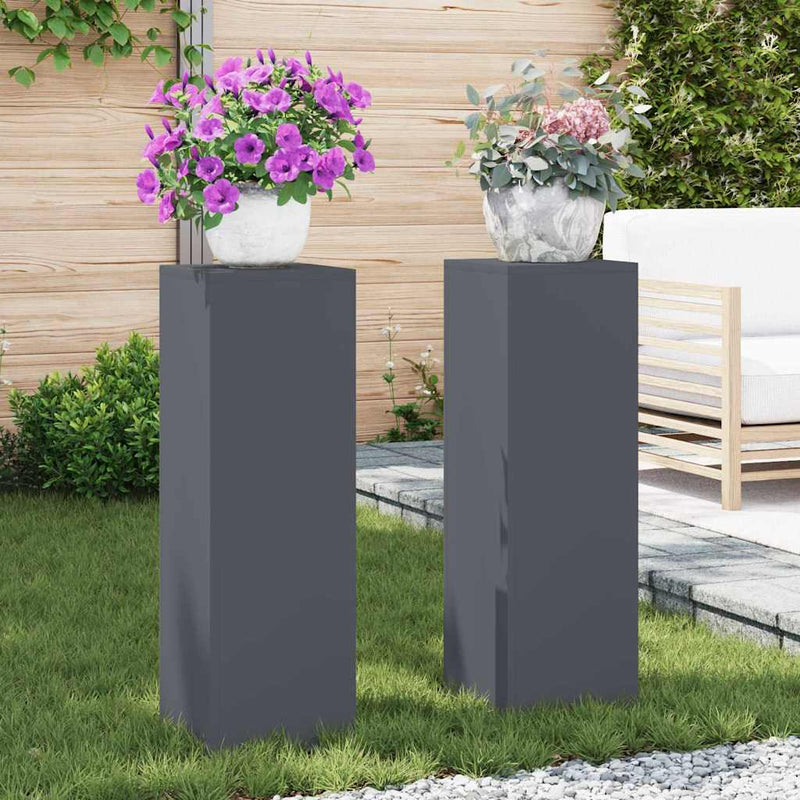 Plantenkasten 2 Pcs 24 X 24 X 35 Cm Staal