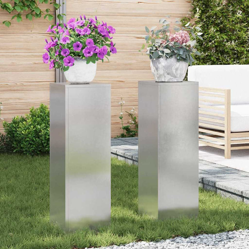 Plantenkasten 2 Pcs 24 X 24 X 35 Cm Staal