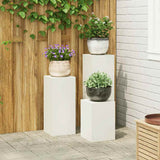 Plantenkasten 2 Pcs 24 X 24 X 35 Cm Staal
