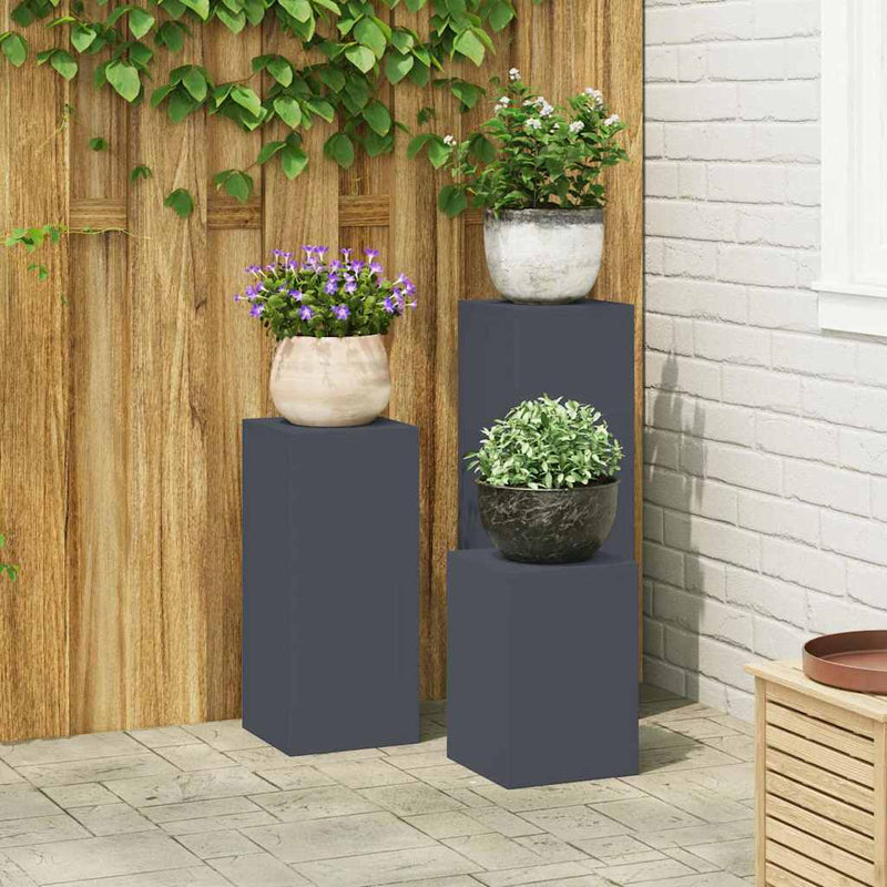 Plantenkasten 2 Pcs 24 X 24 X 35 Cm Staal