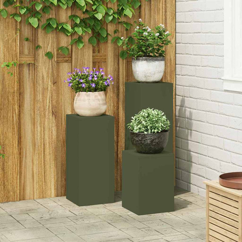 Plantenkasten 2 Pcs 24 X 24 X 35 Cm Staal