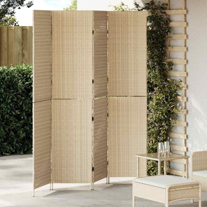 Kamerscherm 146 X Poly Rattan