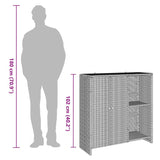 Opbergkast Met Opslag 100 X 36 X 102 Cm Rattan