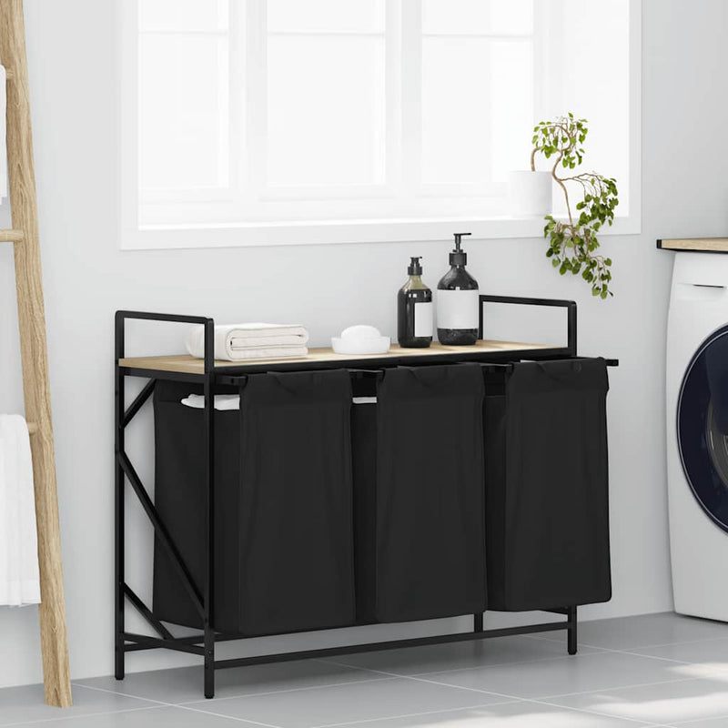 Wasmand 2 Vakken Met Plank Kleurig