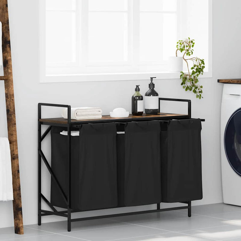 Wasmand 2 Vakken Met Plank Kleurig