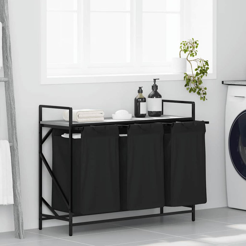 Wasmand 2 Vakken Met Plank Kleurig