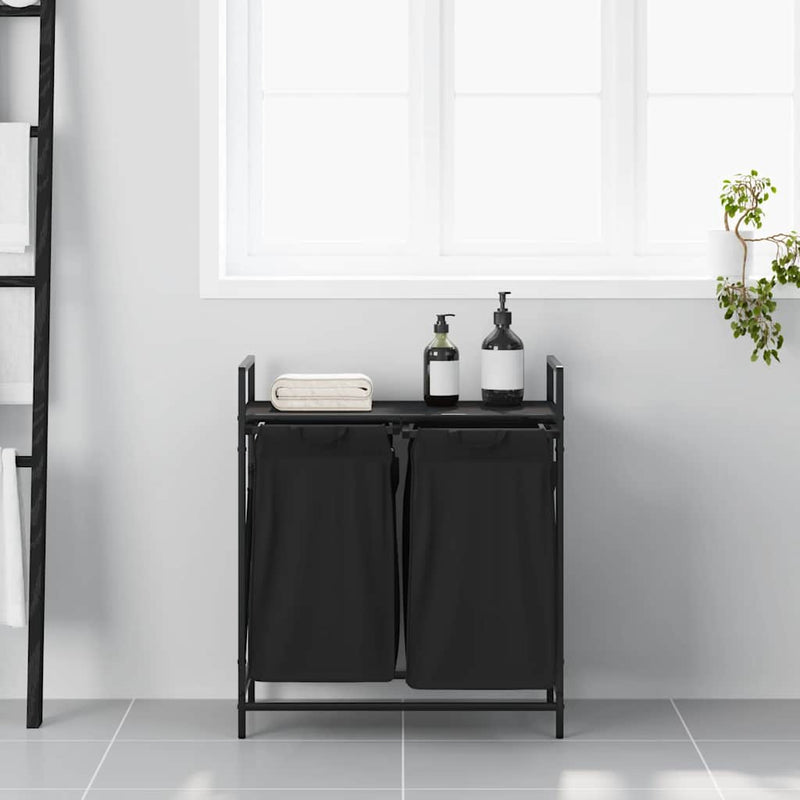 Wasmand 2 Vakken Met Plank Kleurig