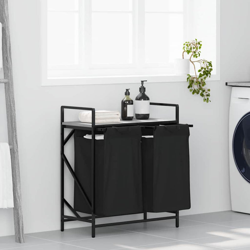Wasmand 2 Vakken Met Plank Kleurig