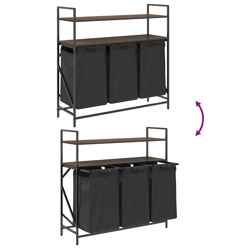 Wasmand 3 Vakken Met Planken Ig