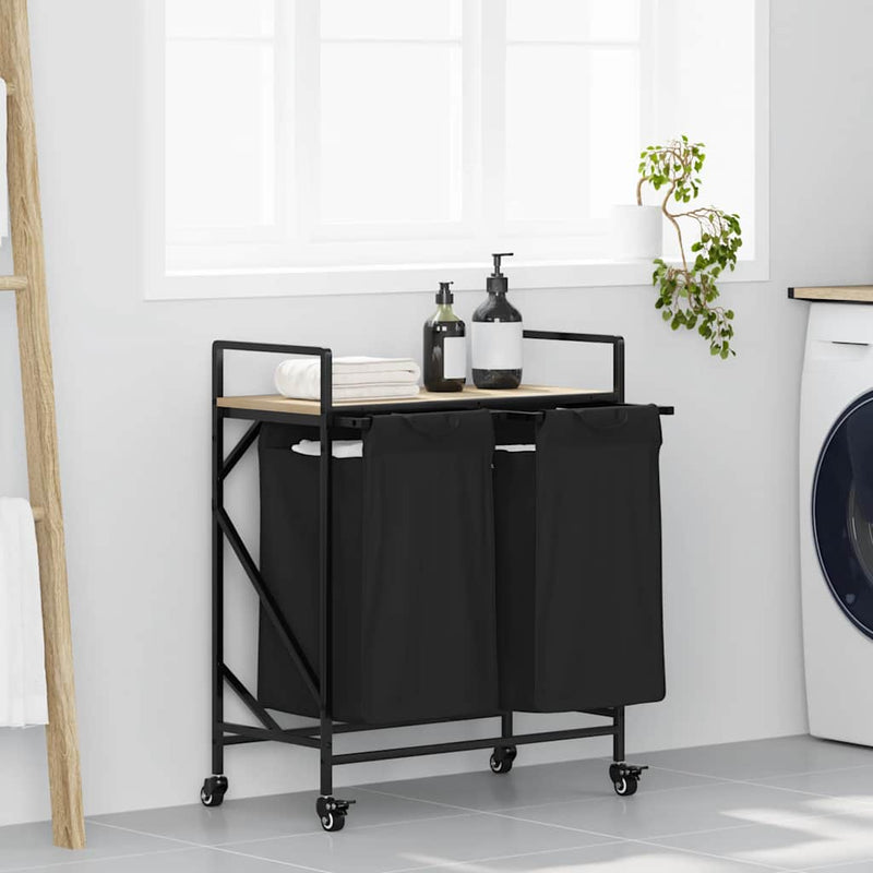 Wasmand 2 Vakken Met Planken Ig