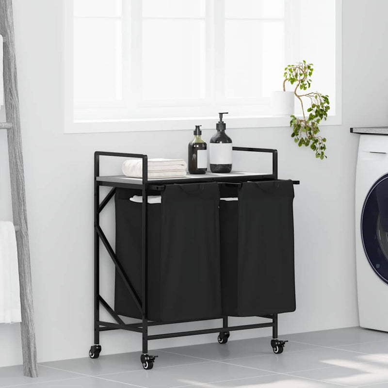 Wasmand 2 Vakken Met Planken Ig