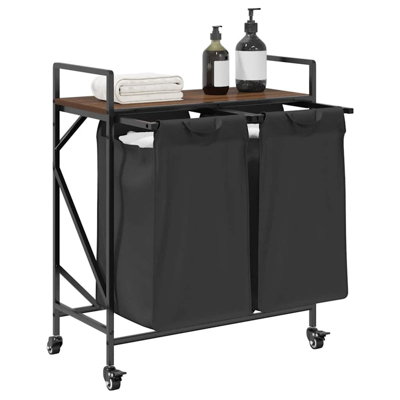 Wasmand 2 Vakken Met Planken Ig