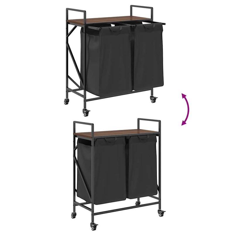 Wasmand 2 Vakken Met Planken Ig