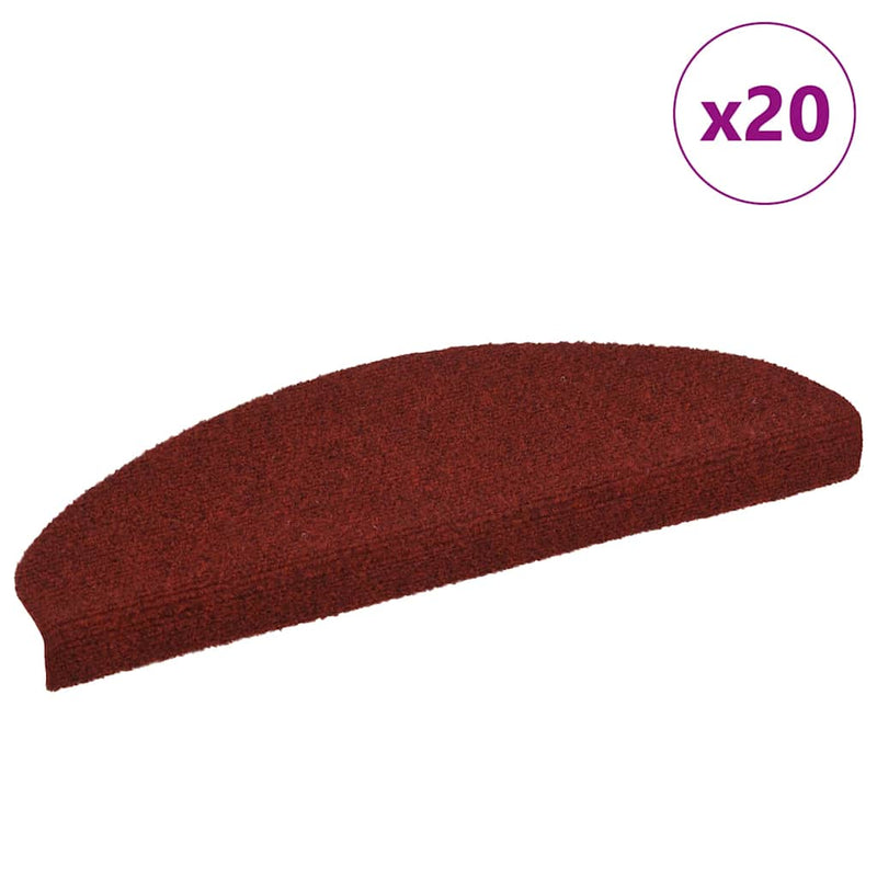 Trapmatten Zelfklevend 15 Stuks Bordeaux Rood Halfrond Bordeauxrood