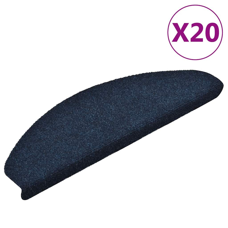 Trapmatten Zelfklevend 5 Stuks Halfrond Marineblauw
