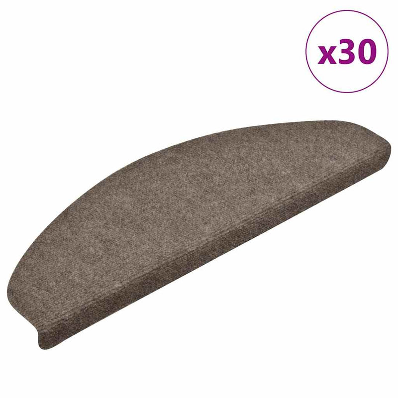 Trapmatten Zelfklevend 5 Stuks Halfrond Beige