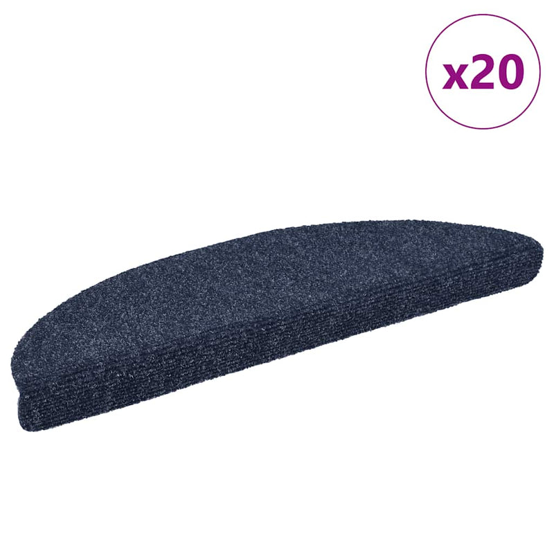 Trapmatten Zelfklevend 15 Stuks Halfrond Blauw
