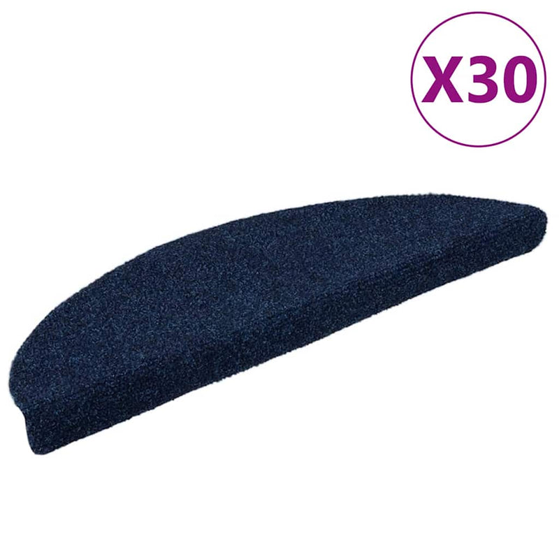 Trapmatten Zelfklevend 5 Stuks Halfrond Marineblauw