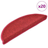 Trapmatten Bordeaux Halfrond Rood