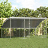 Hondenhok 2 Pcs Zilver 4 X 2 X 2 M Gegalvaniseerd Staal