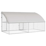 Hondenhok 2 Pcs Zilver 4 X 2 X 2 M Gegalvaniseerd Staal