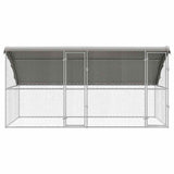 Hondenhok 2 Pcs Zilver 4 X 2 X 2 M Gegalvaniseerd Staal