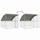 Hondenhok 2 Pcs Zilver 4 X 2 X 2 M Gegalvaniseerd Staal