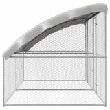 Hondenhok 2 Pcs Zilver 4 X 2 X 2 M Gegalvaniseerd Staal