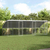 Hondenhok 2 Pcs Zilver 4 X 2 X 2 M Gegalvaniseerd Staal