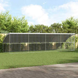 Hondenhok 2 Pcs Zilver 4 X 2 X 2 M Gegalvaniseerd Staal