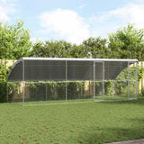 Hondenhok 2 Pcs Zilver 4 X 2 X 2 M Gegalvaniseerd Staal