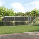 Hondenhok 2 Pcs Zilver 4 X 2 X 2 M Gegalvaniseerd Staal