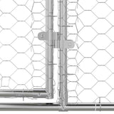 Hondenhok 2 Pcs Zilver 4 X 2 X 2 M Gegalvaniseerd Staal